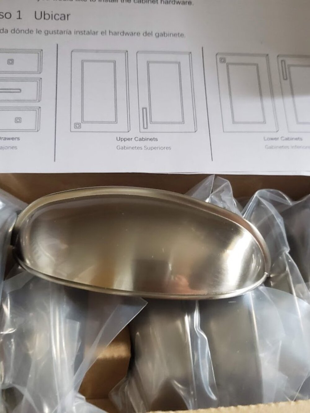 New 20 PACK SET Drawer Kitchen Cabinets Pull Cup Bin Hardware Pulls Handles Hand